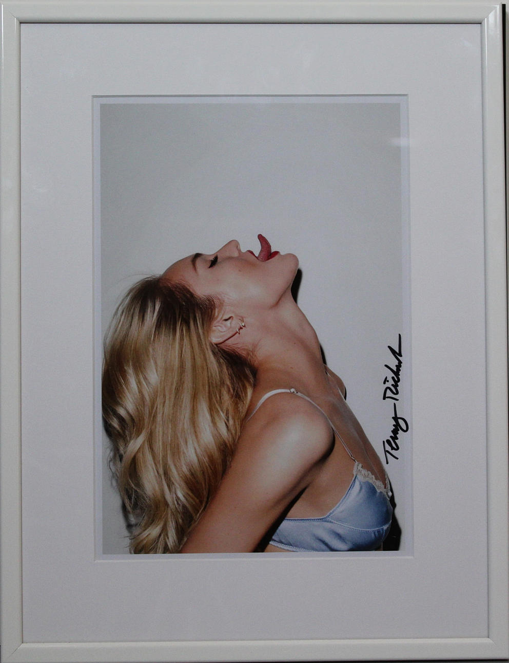 TERRY RICHARDSON. Tongue tip. Photography. Signed. Art