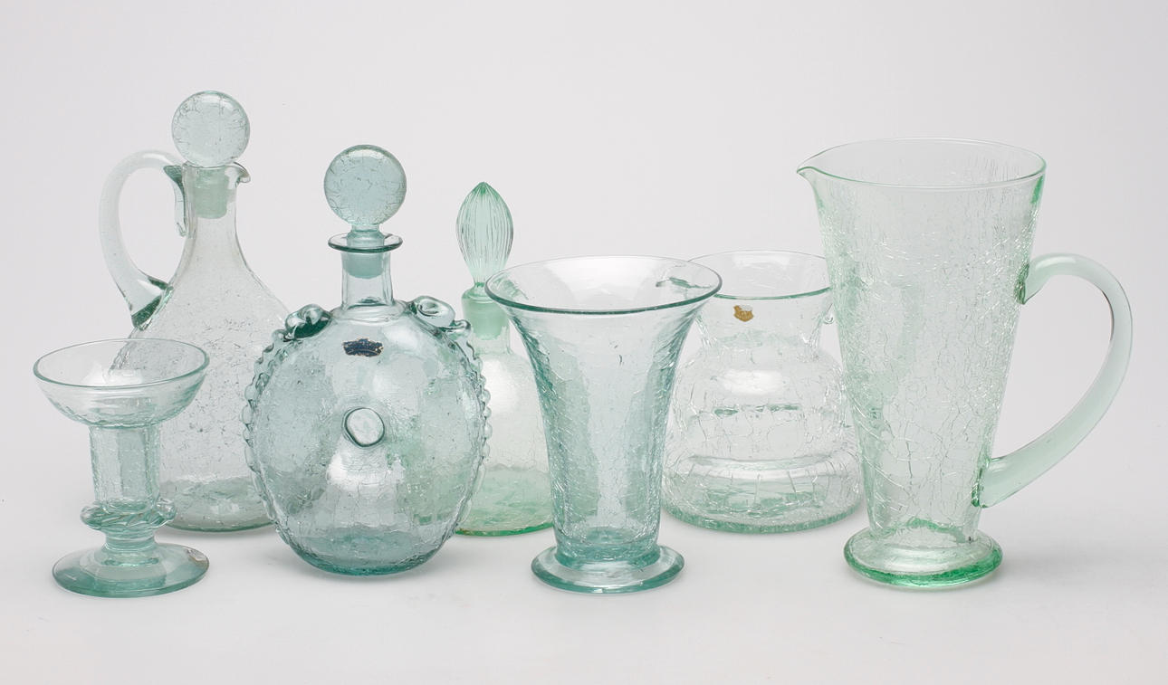 GLASFÖREMÅL, bl.a. Reijmyre, Åfors och Thure Berglund.