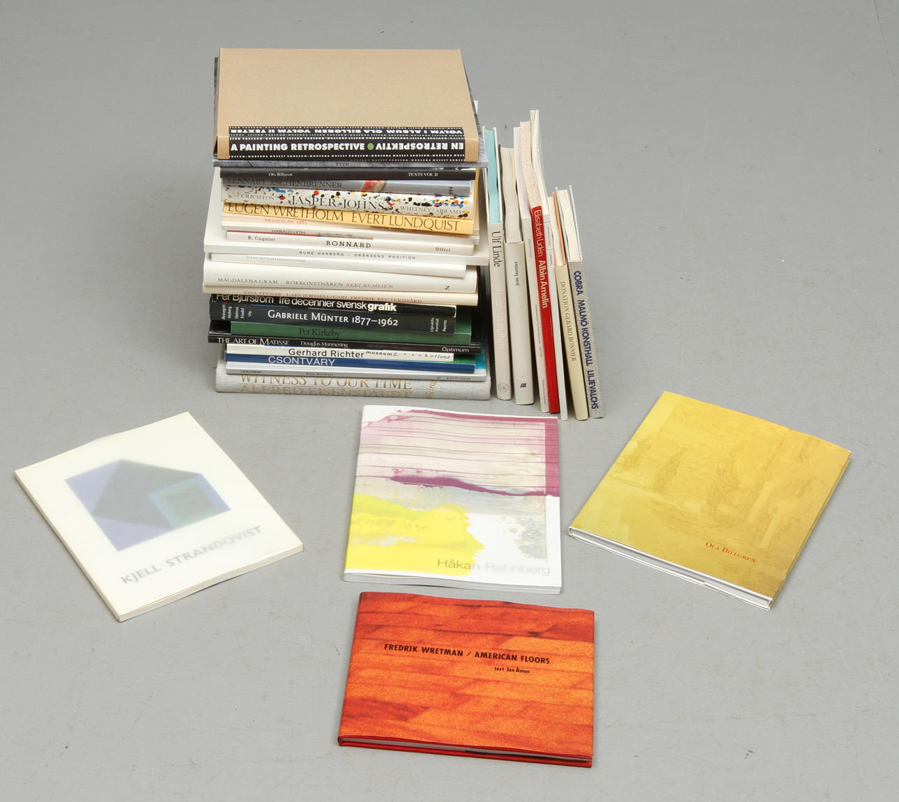 PARTI KONSTBÖCKER och KATALOGER.