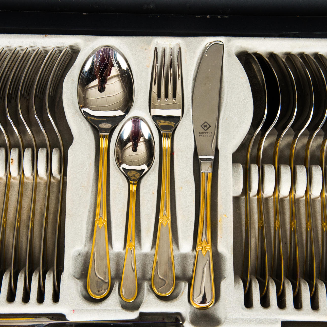 CUTLERY SET IN BAG, 69 pieces, Kuppels Bestecke. Silver & Metals - Other metals