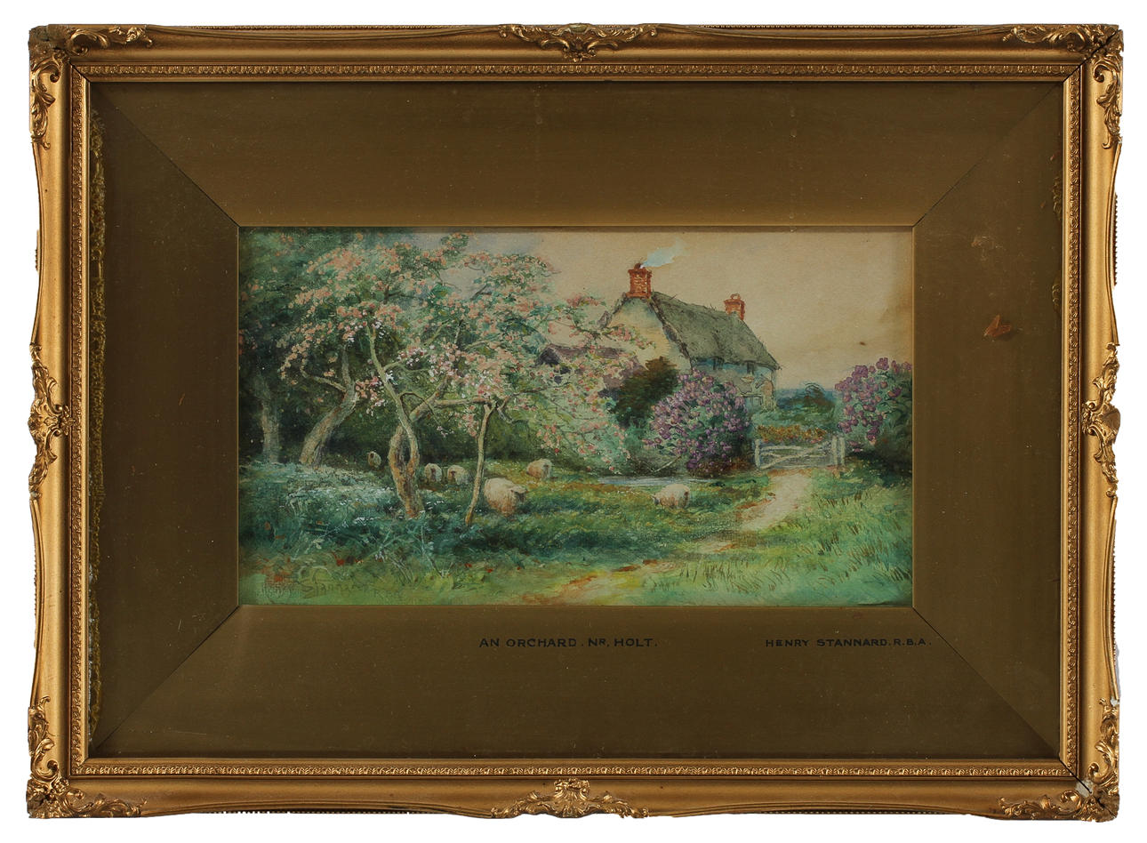 HENRY STANNARD, akvarell, sign.