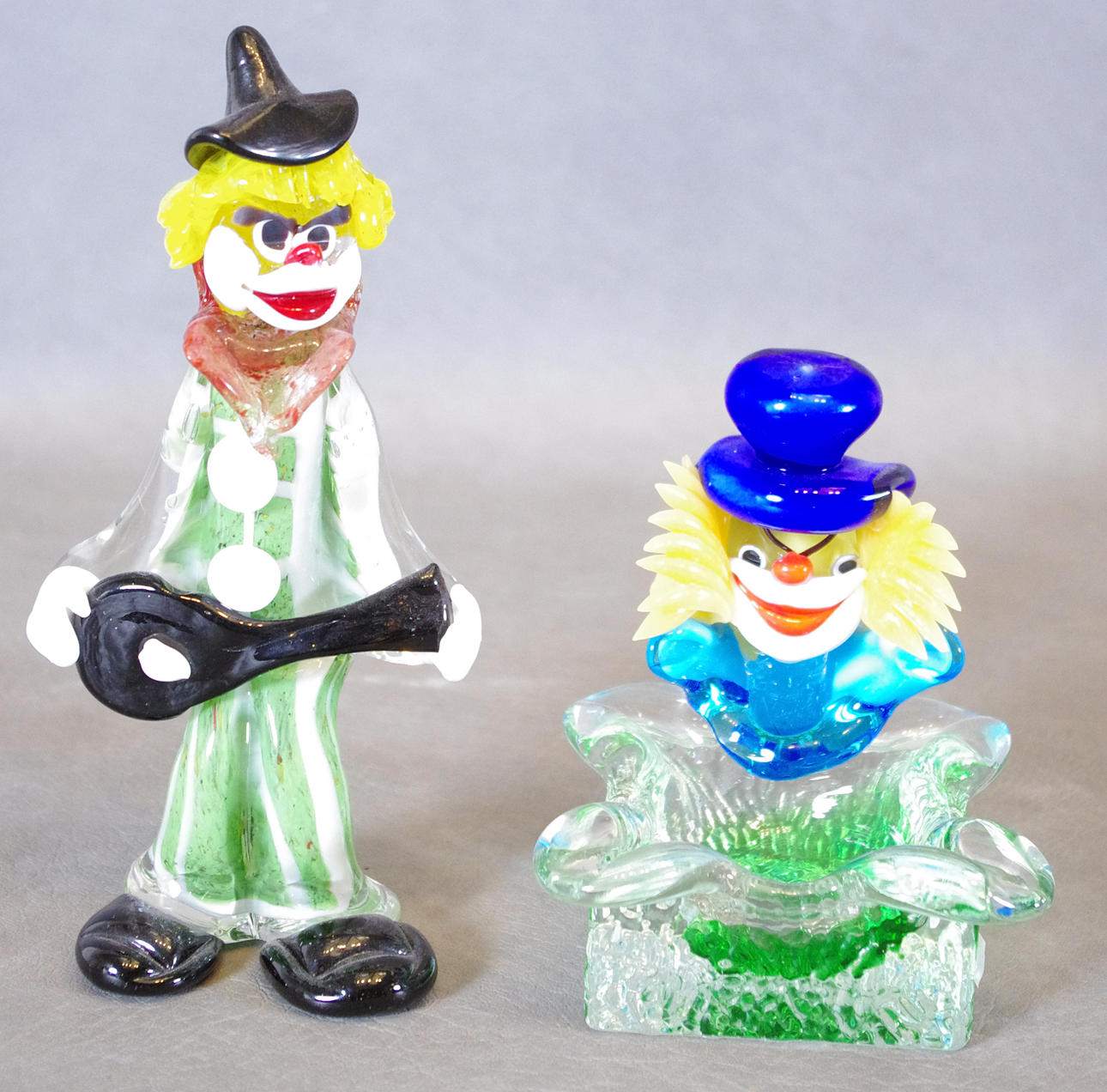 CLOWNER, Murano, 2 stycken.