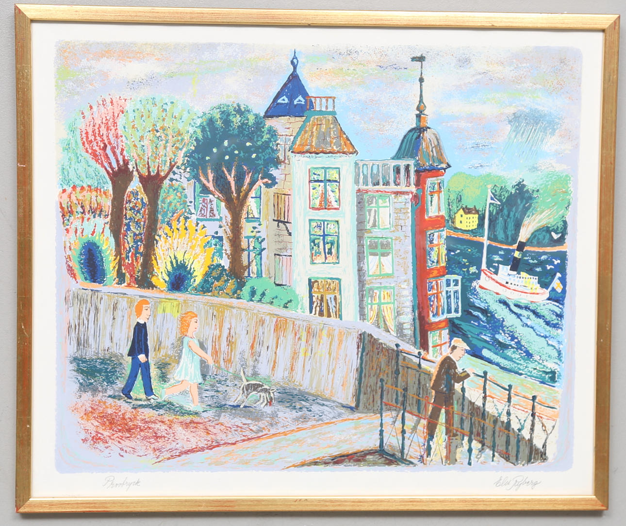 ELIS RYDBERG. Lithography, Proof, signed.
