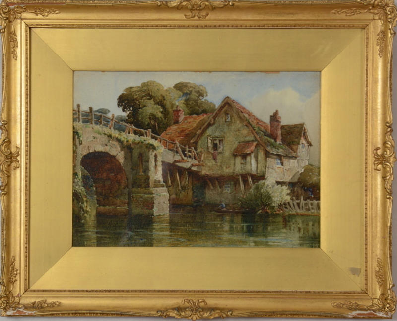 OKÄND KONSTNÄR. Akvarell.