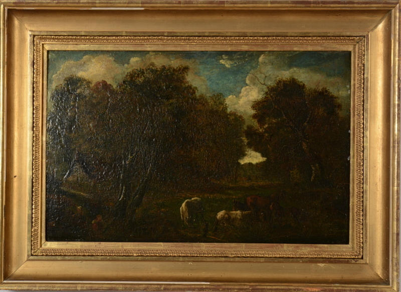 OIDENTIFIERAD KONSTNÄR. Oil on Board.