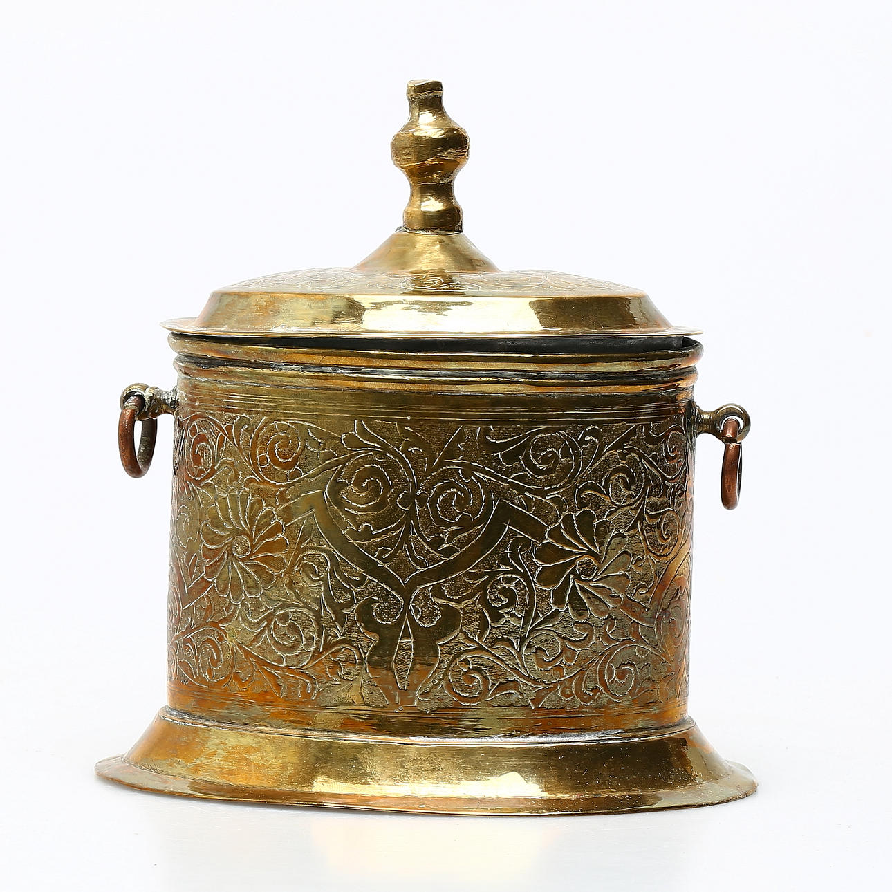 CHEST, brass, oriental, 20th century.