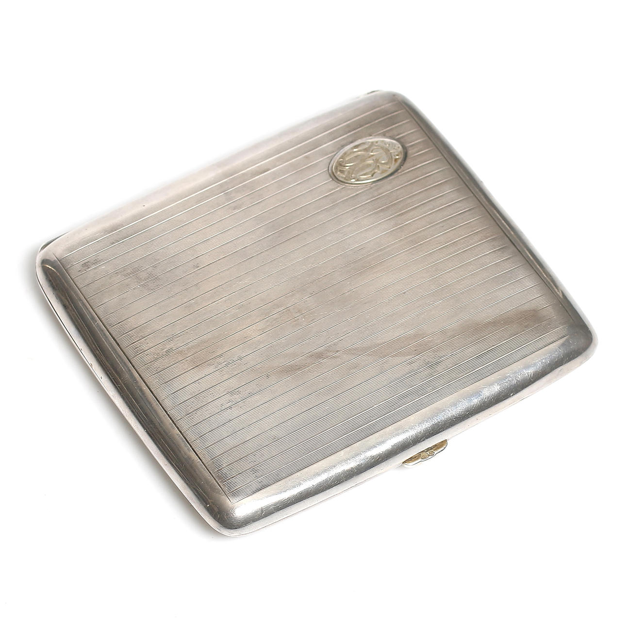 CIGARETTE CASE, silver, Art Deco, 1927. Weight 113 grams.