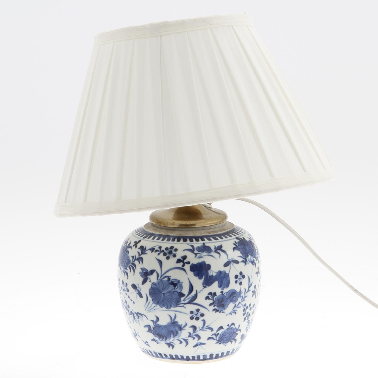 BORDSLAMPA, porslin, Kina, 1800-tal.