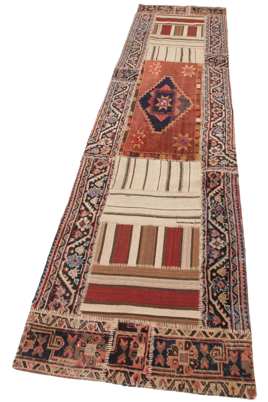 GALLERY CARPET, Persian patchwork, 320 x 85 cm (18428).