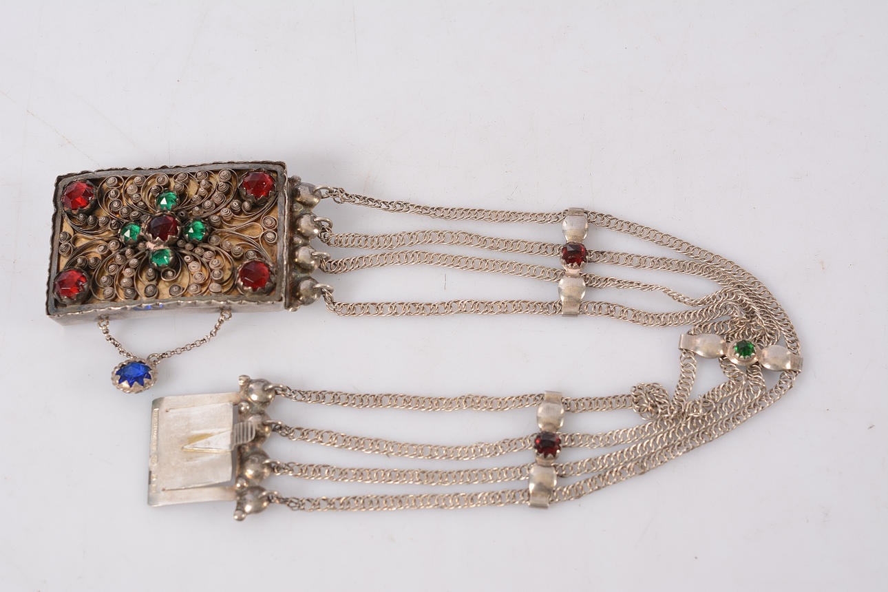 DRÄKTSMYCKE Allmoge, silver, 1903.