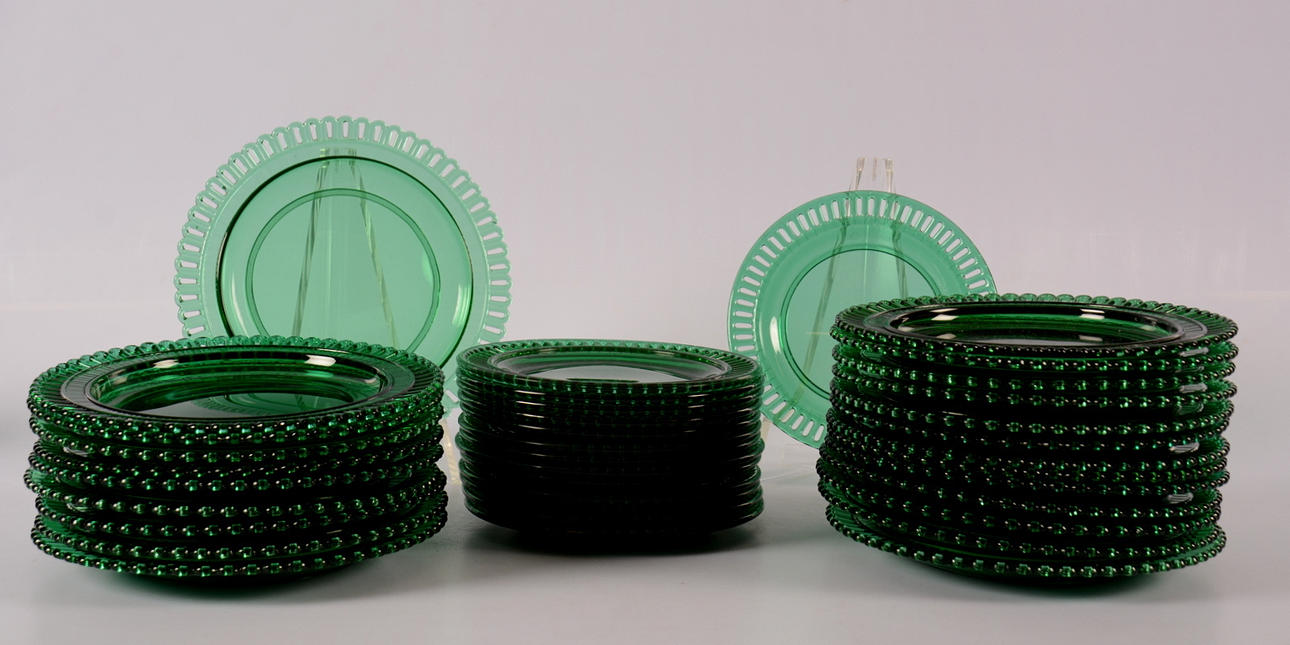 SERVIS, 37 delar, glas, William Stenberg, Gullaskruf.