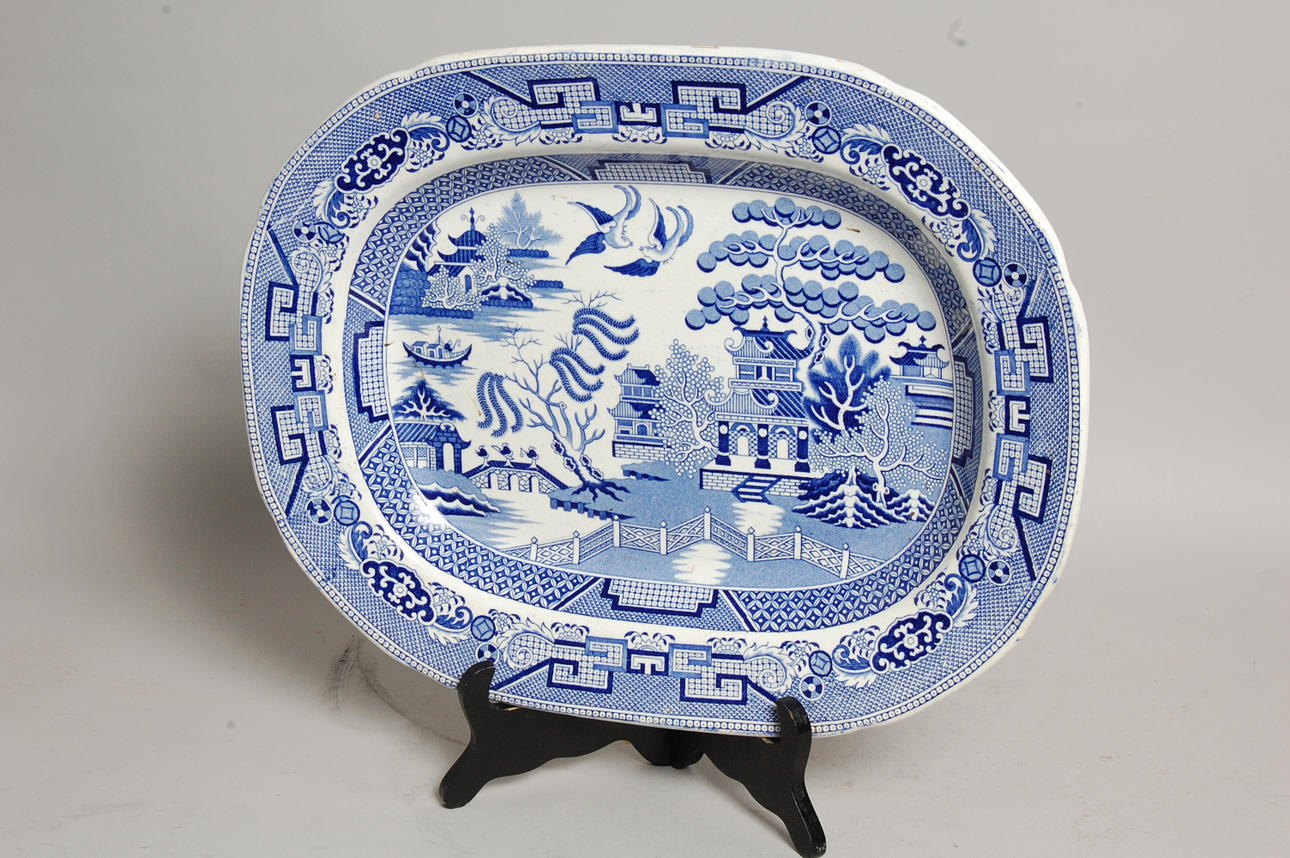 UPPLÄGGNINGSFAT, Willow, England 18-1900-tal.