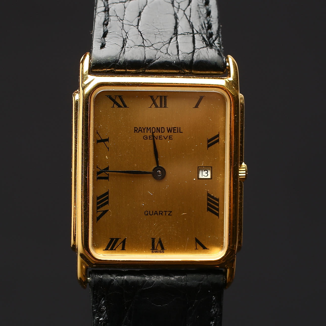 WRIST WATCH, Raymond Weil, quartz, double, 1900s.