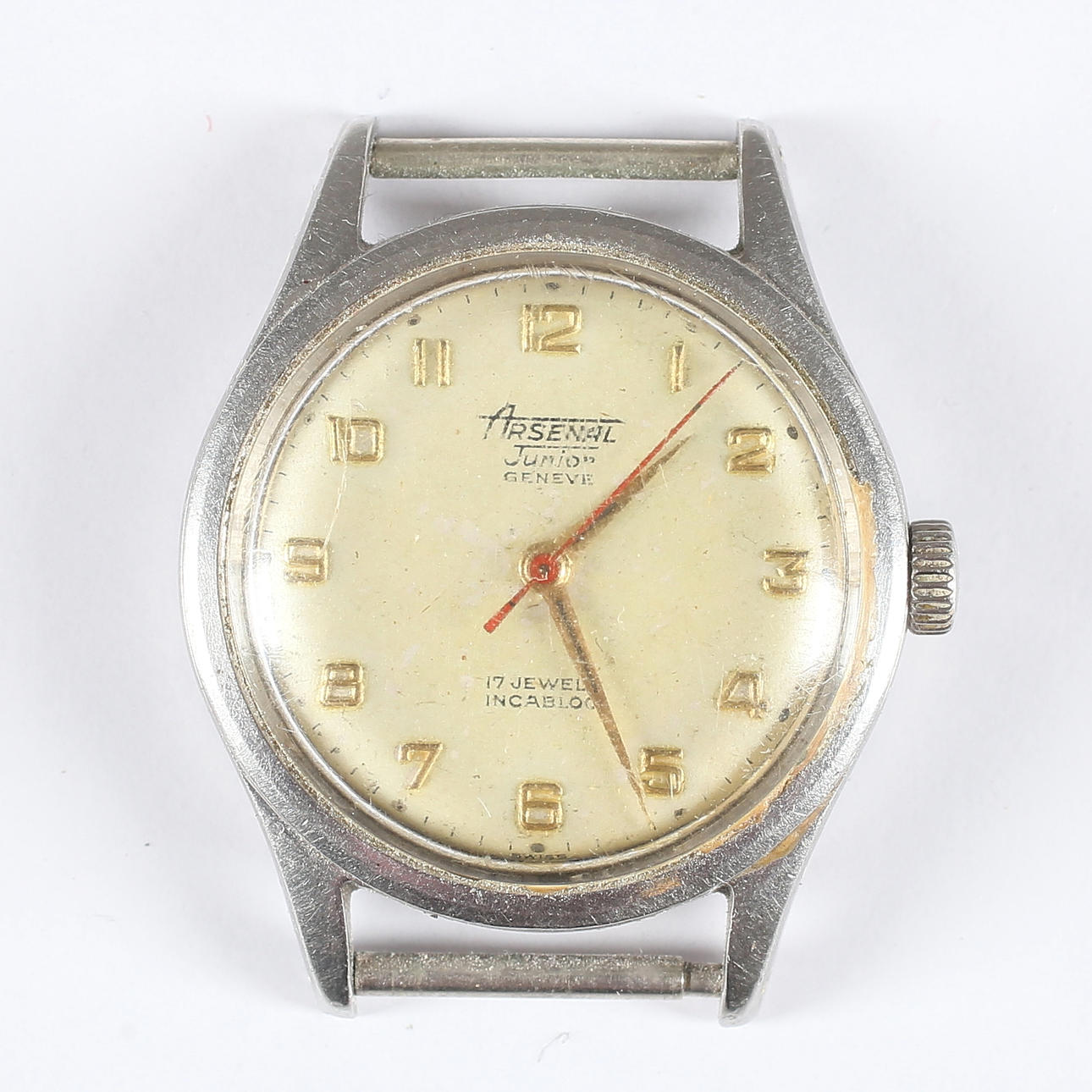 ARMBANDSUR, stål, Arsenal Junior, 1900-tal.