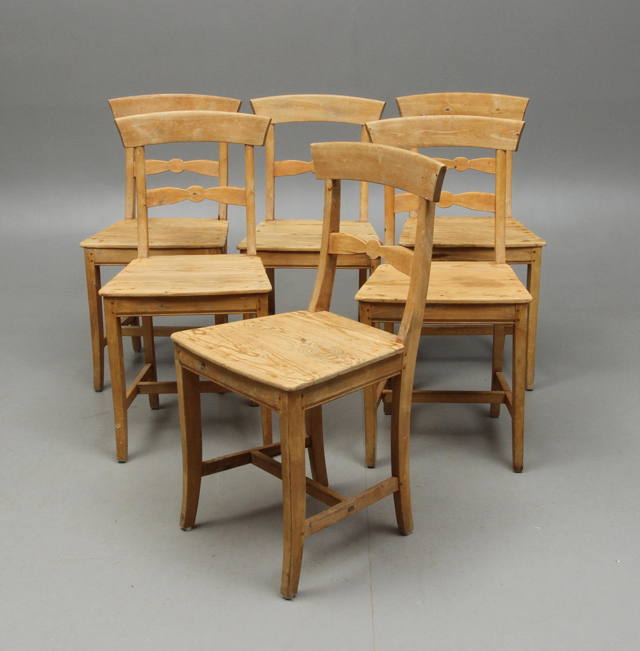 STOLAR, 6 st, allmoge, 1800-tal.