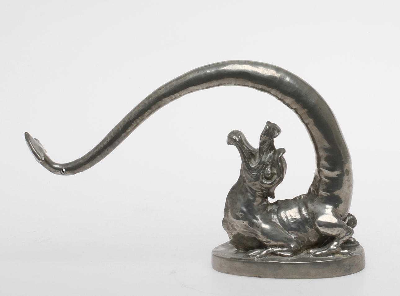 LAMPFOT, tenn, märkt Dansk Kunst.