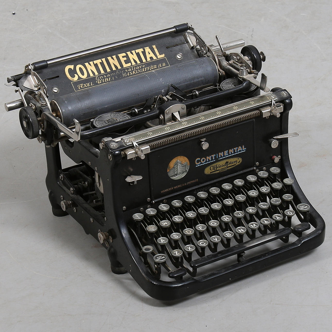 SKRIVMASKIN, Continental, 1900-talets början.