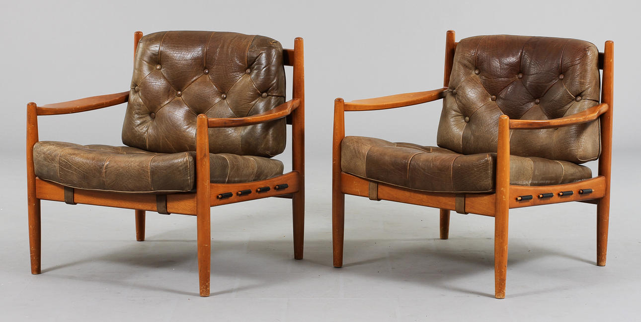 FÅTÖLJER, 2st, Ingemar Thillmark, OPE Möbler.