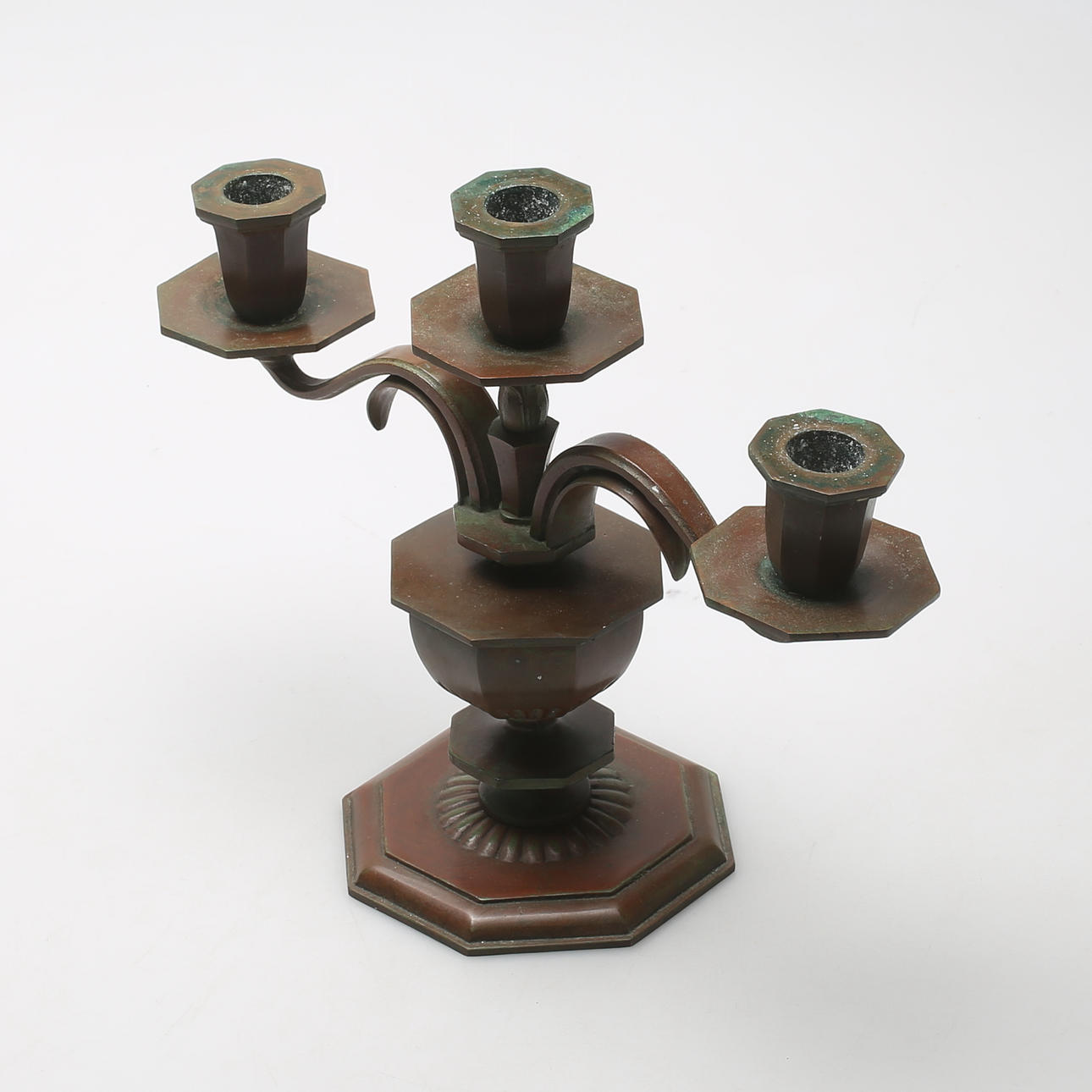 CANDELABRO, Sune Bäckström, bronce patinado.