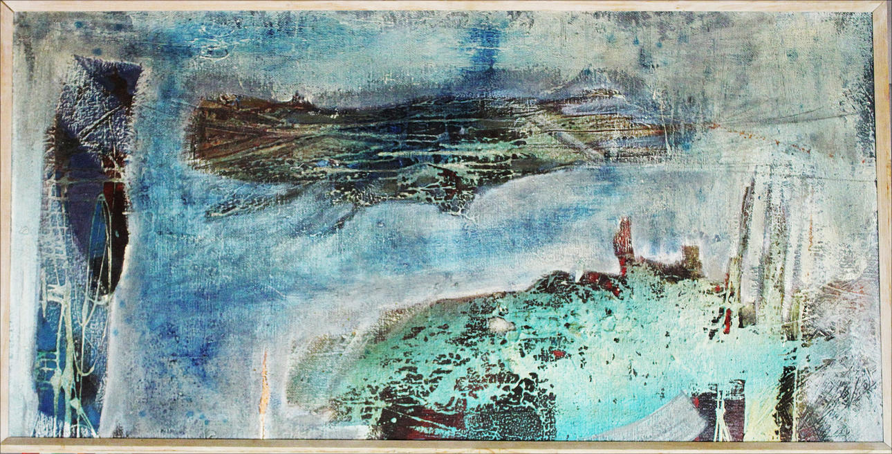 KJELL REMY. "Spillror av en dag". Olja på duk. Signerad.