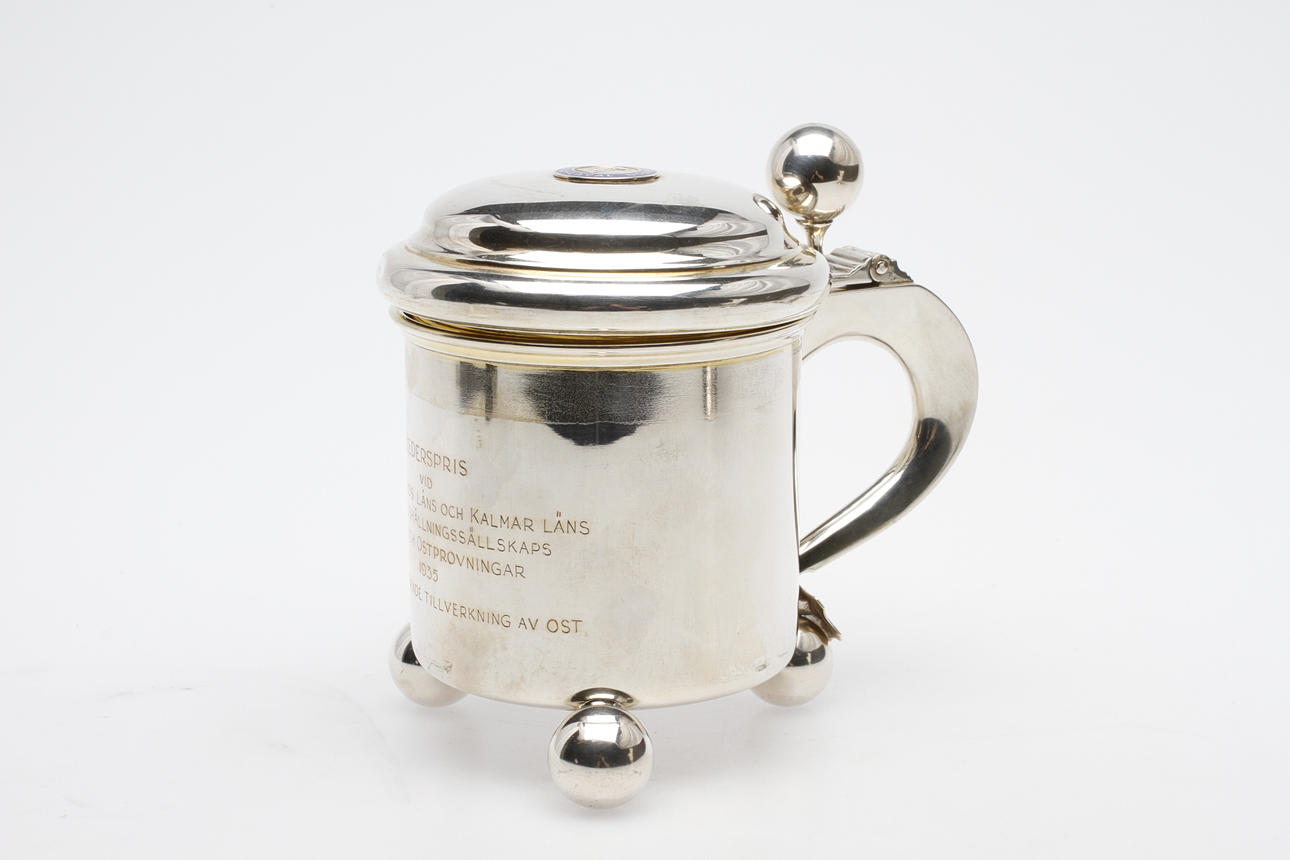 DRYCKESKANNA, silver, barockstil, CG Hallberg, Stockholm 1935, vikt ca 422,7 gram.
