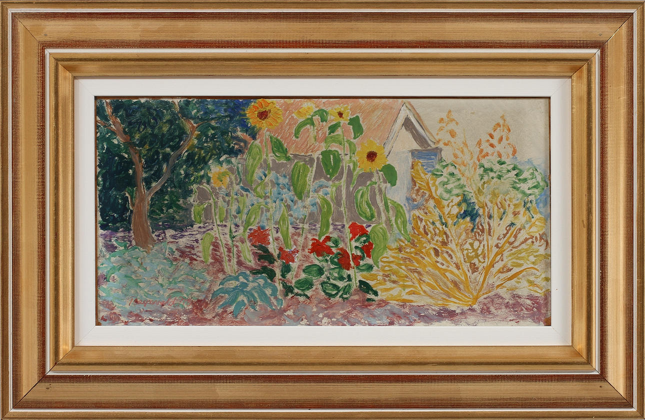 RAGNVALD MAGNUSSON. Olja på pannå, signerad.