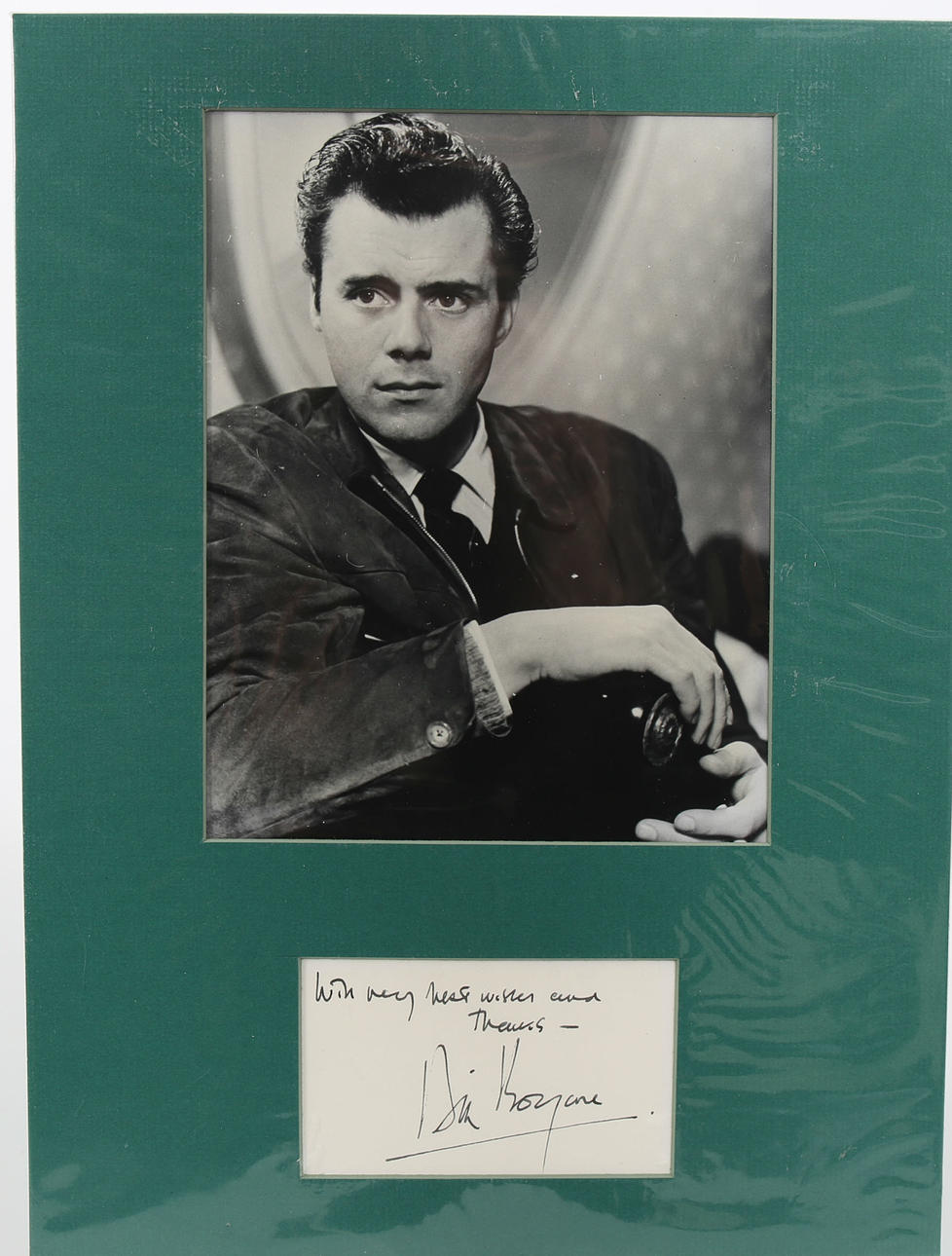 AUTÓGRAFO, DIRK BOGARDE.