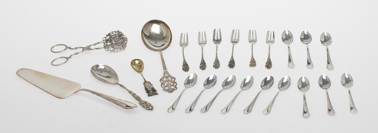 PARTI SILVER, , bla. kaffeskedar modell "Haga".