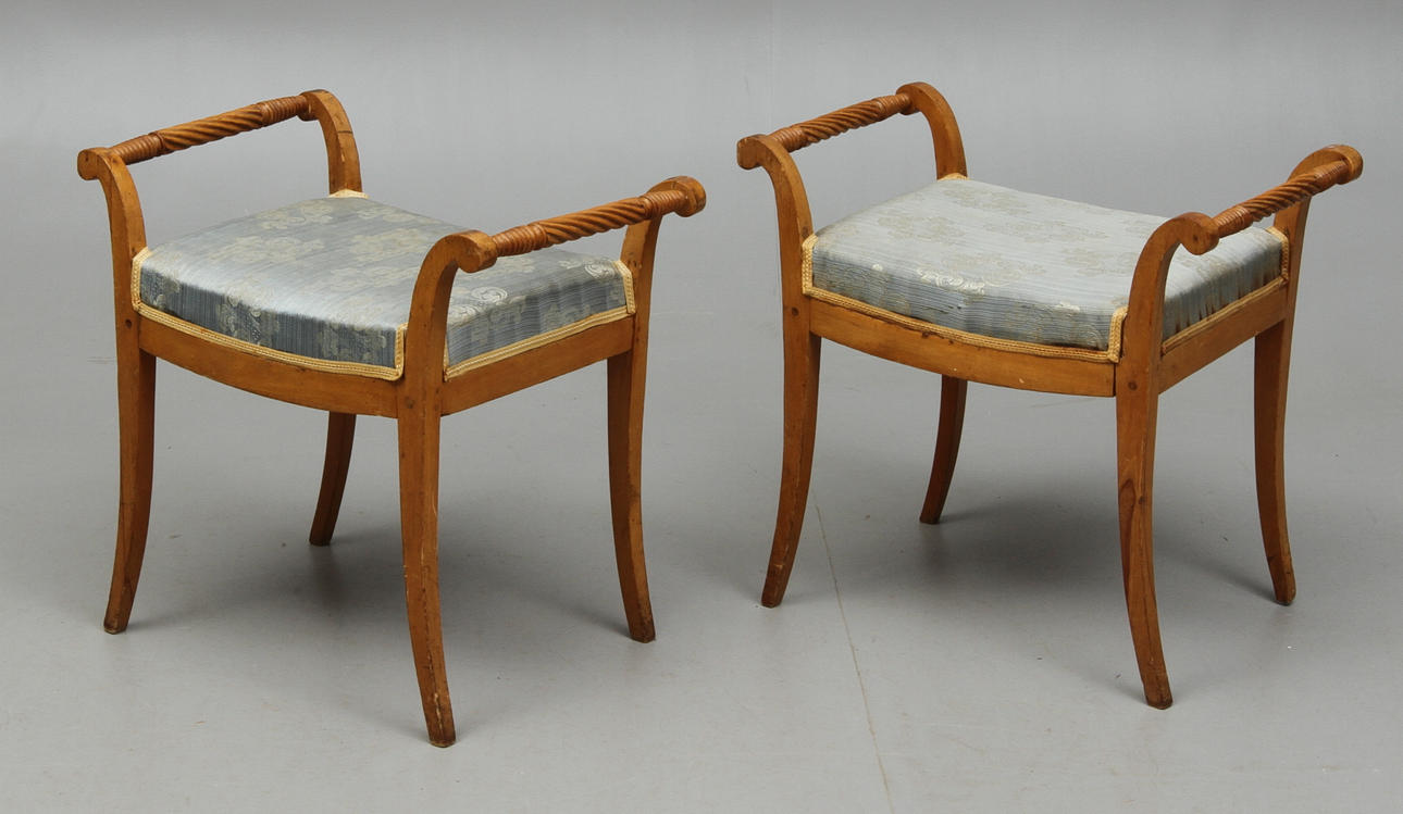 BANKETTER 1 par, Trafalgarmodell, empire, 1800-tal.