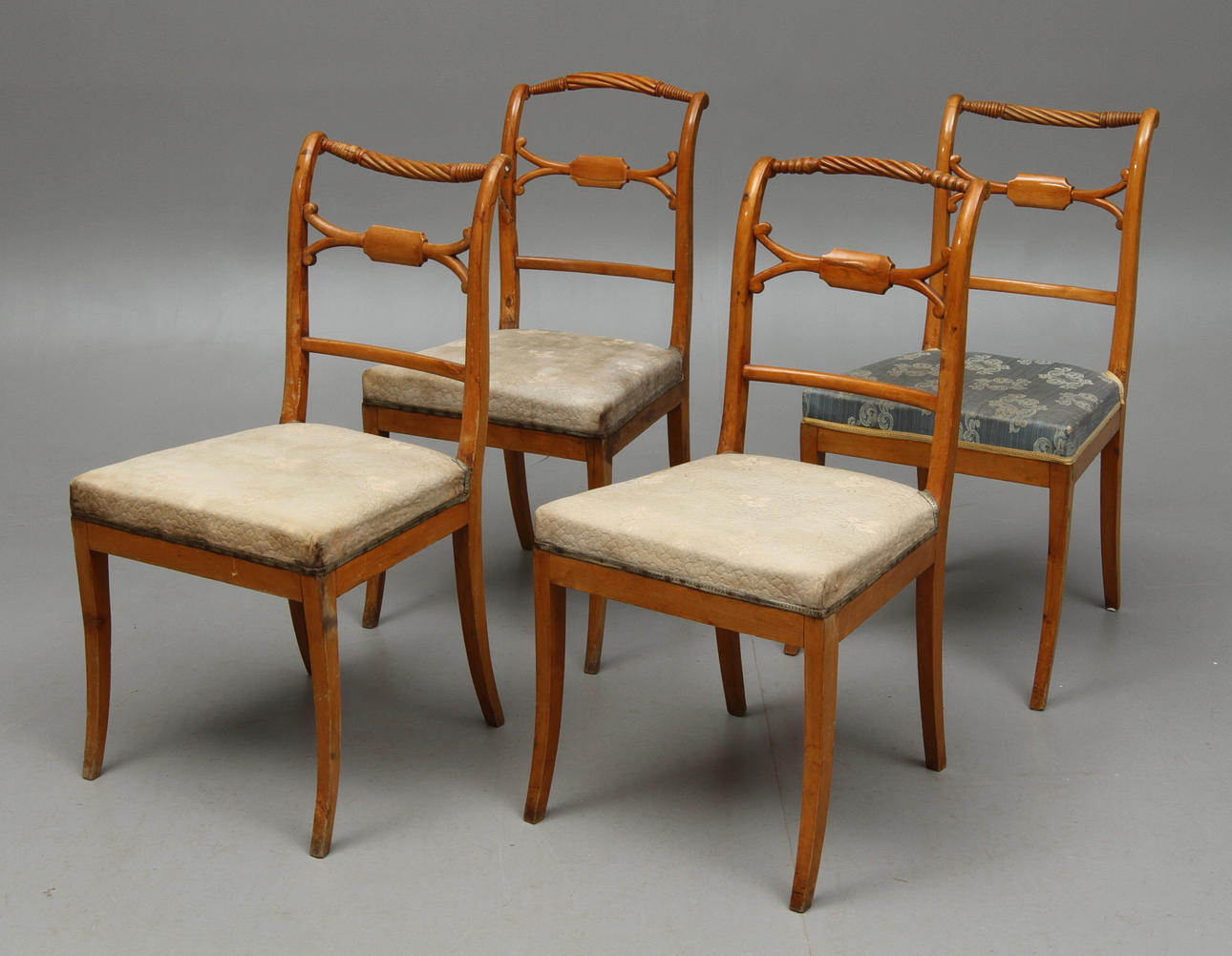 STOLAR 4 st, Trafalgarmodell, empire, 1800-tal.