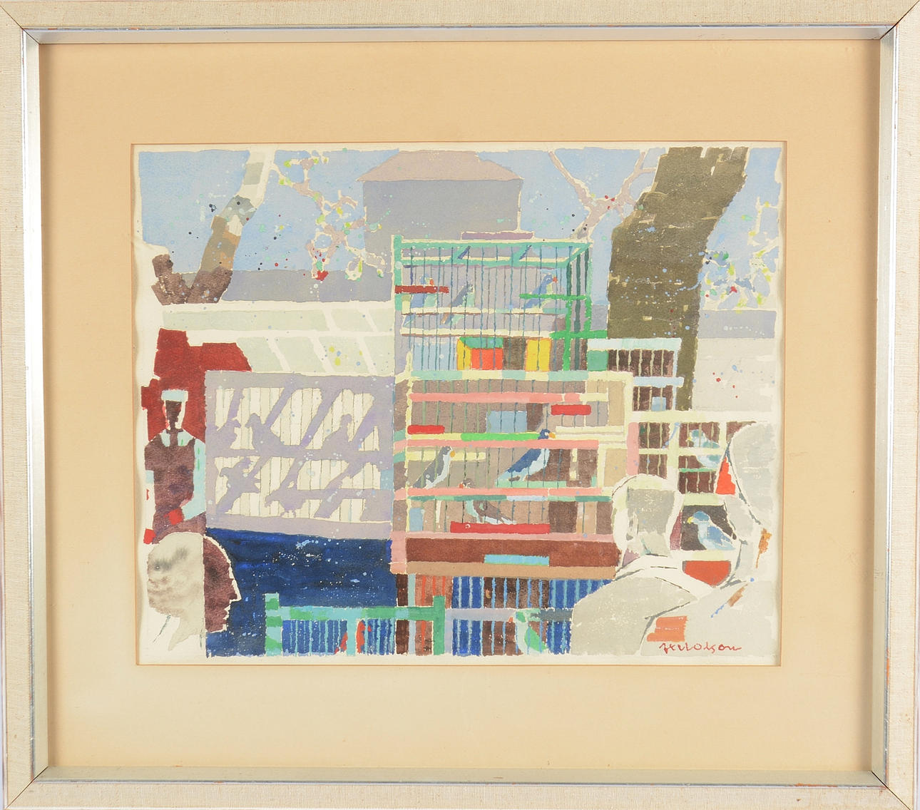 AXEL OLSON. Gouache.