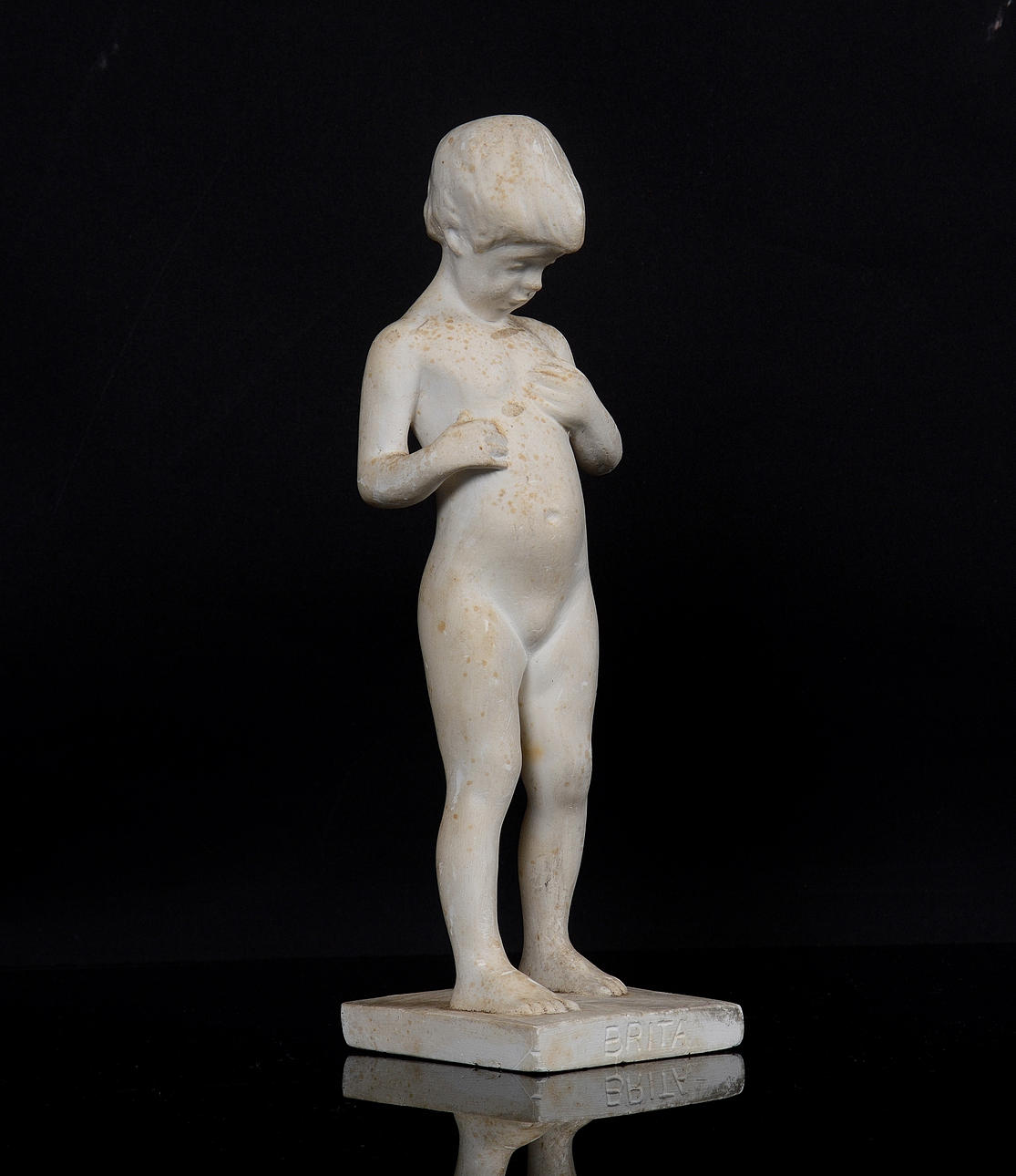 CARL ELDH. Skulptur, gips, "Brita", 1900-tal.