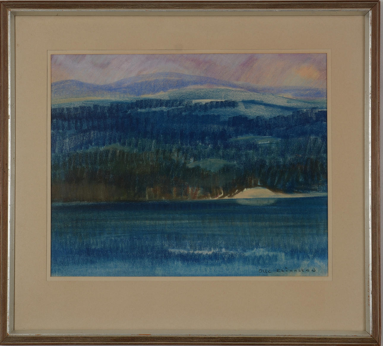 OLLE RHÖNNSTAD. Pastell.