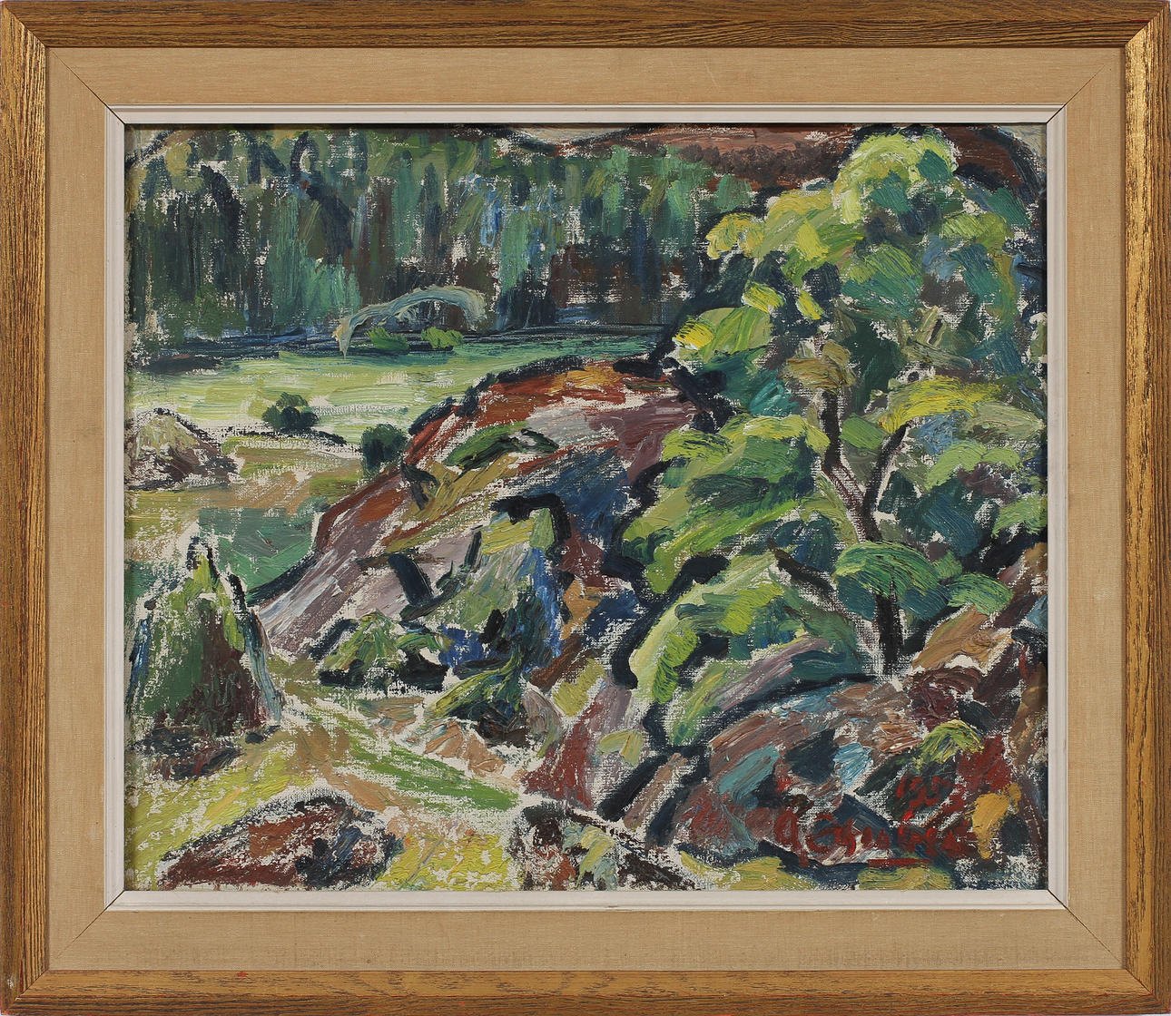 ARVID HERBERT. Olja på duk. Signerad.