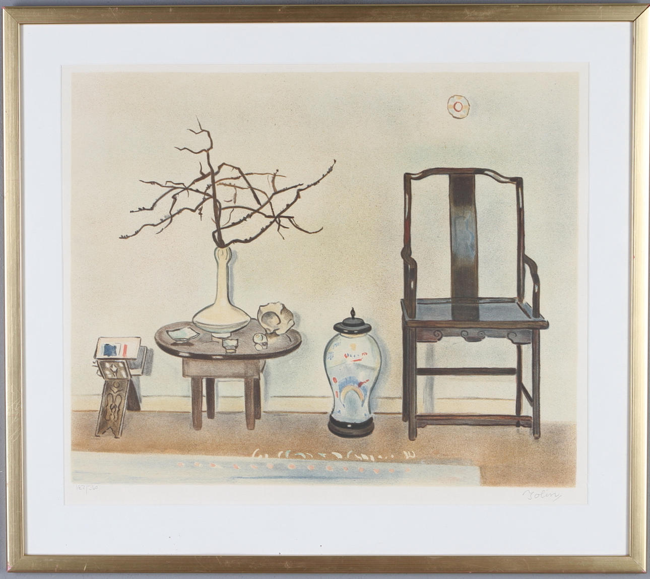 EINAR JOLIN. Färglitografi, signerad och daterad 182/360.