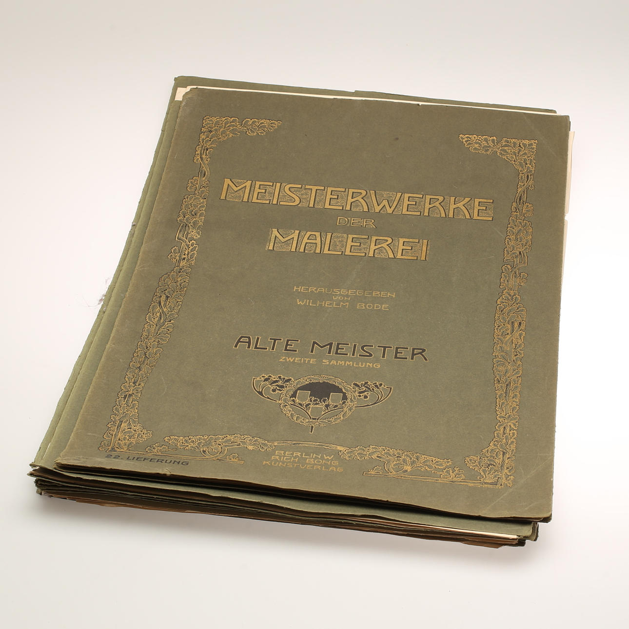 ORDNER, 9 Stück, "Meisterwerke der Malerei".