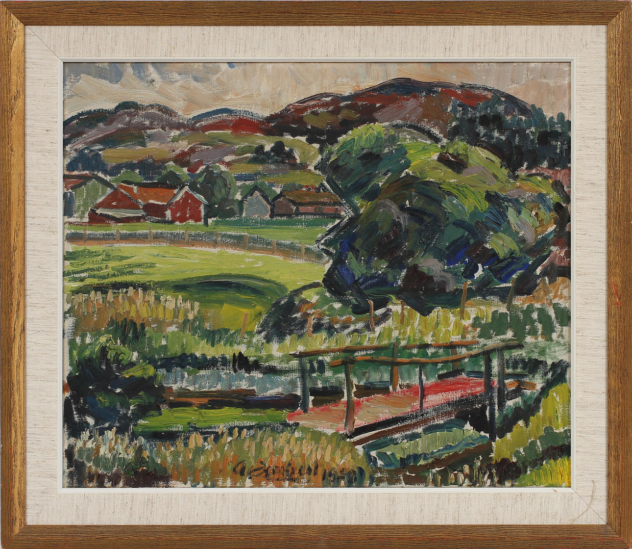 ARVID HERBERT. Olja på duk. Signerad och daterad 1958.