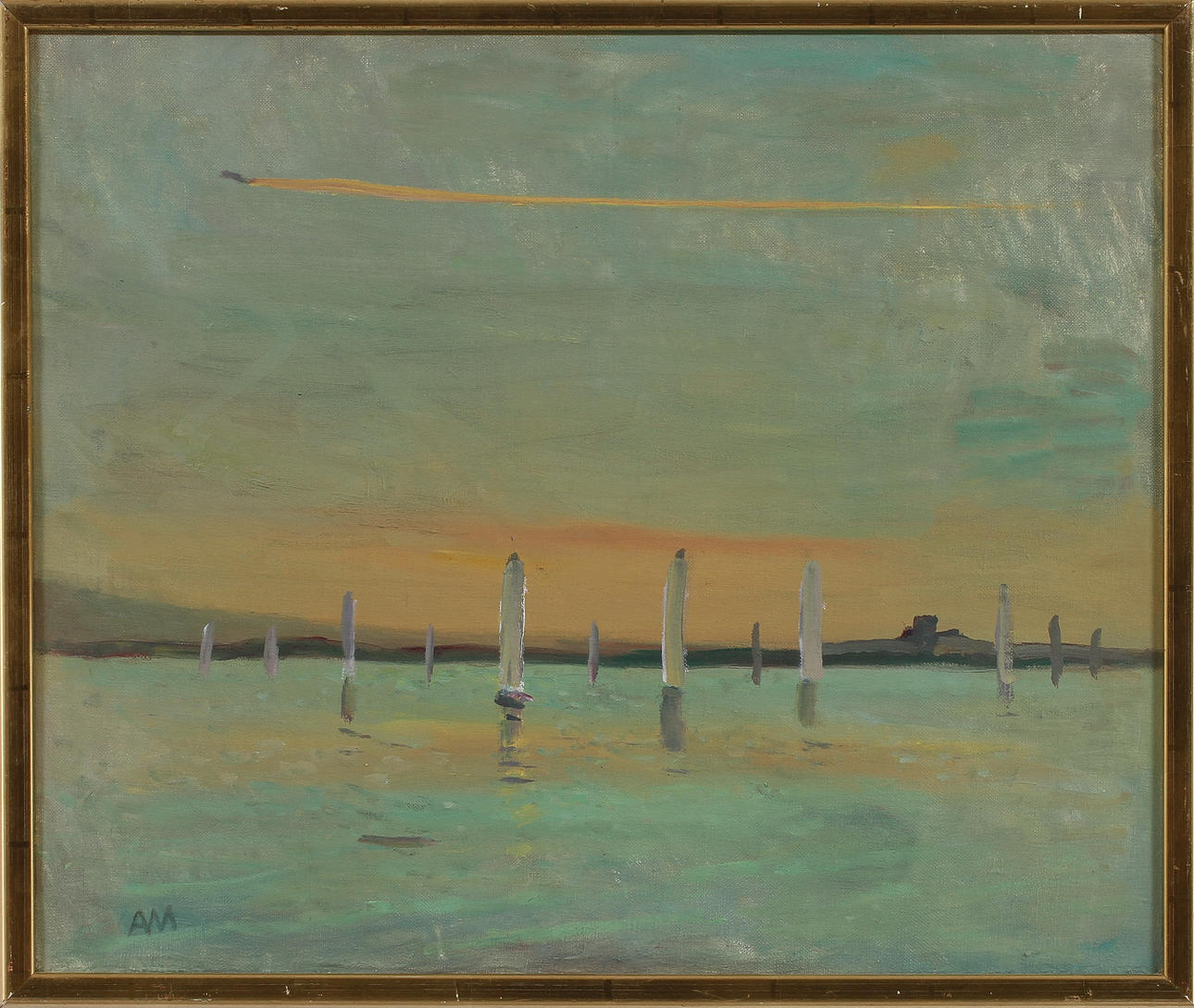 ARNE MALMBORG. Olja på duk. Signerad.