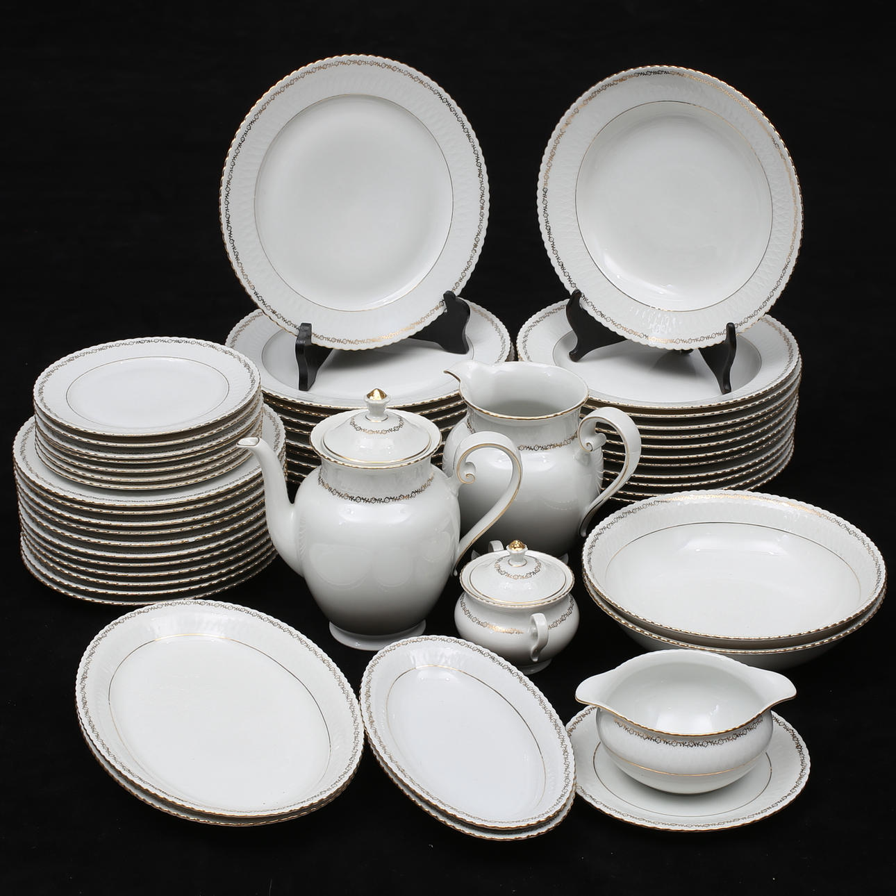 GESCHIRR, 50-teilig, "Elisabeth", Seltmann Weiden.