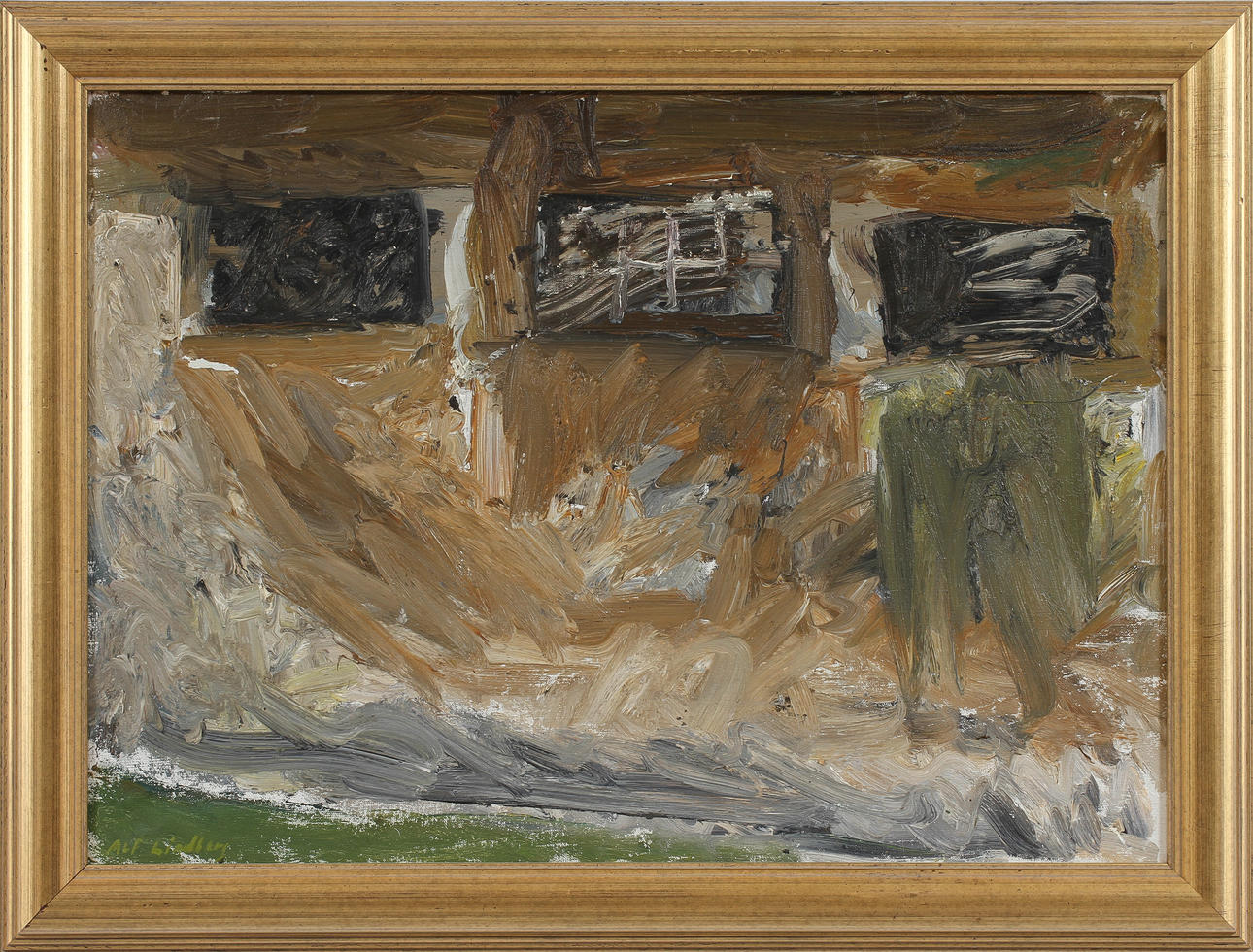 ALF LINDBERG. Olja på duk. Signerad.