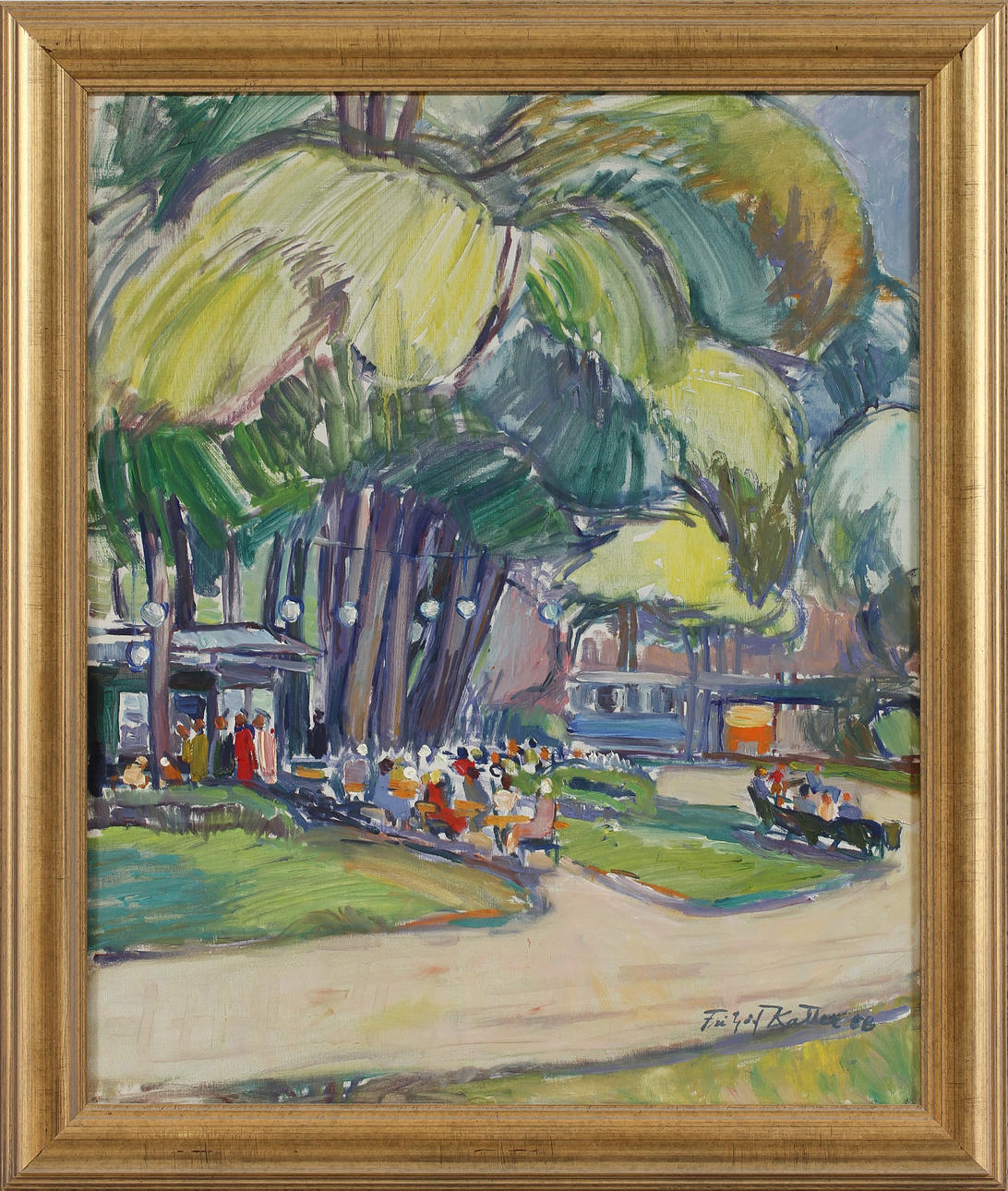 FRITJOF KATTER. Olja på duk. Signerad och daterad -58.