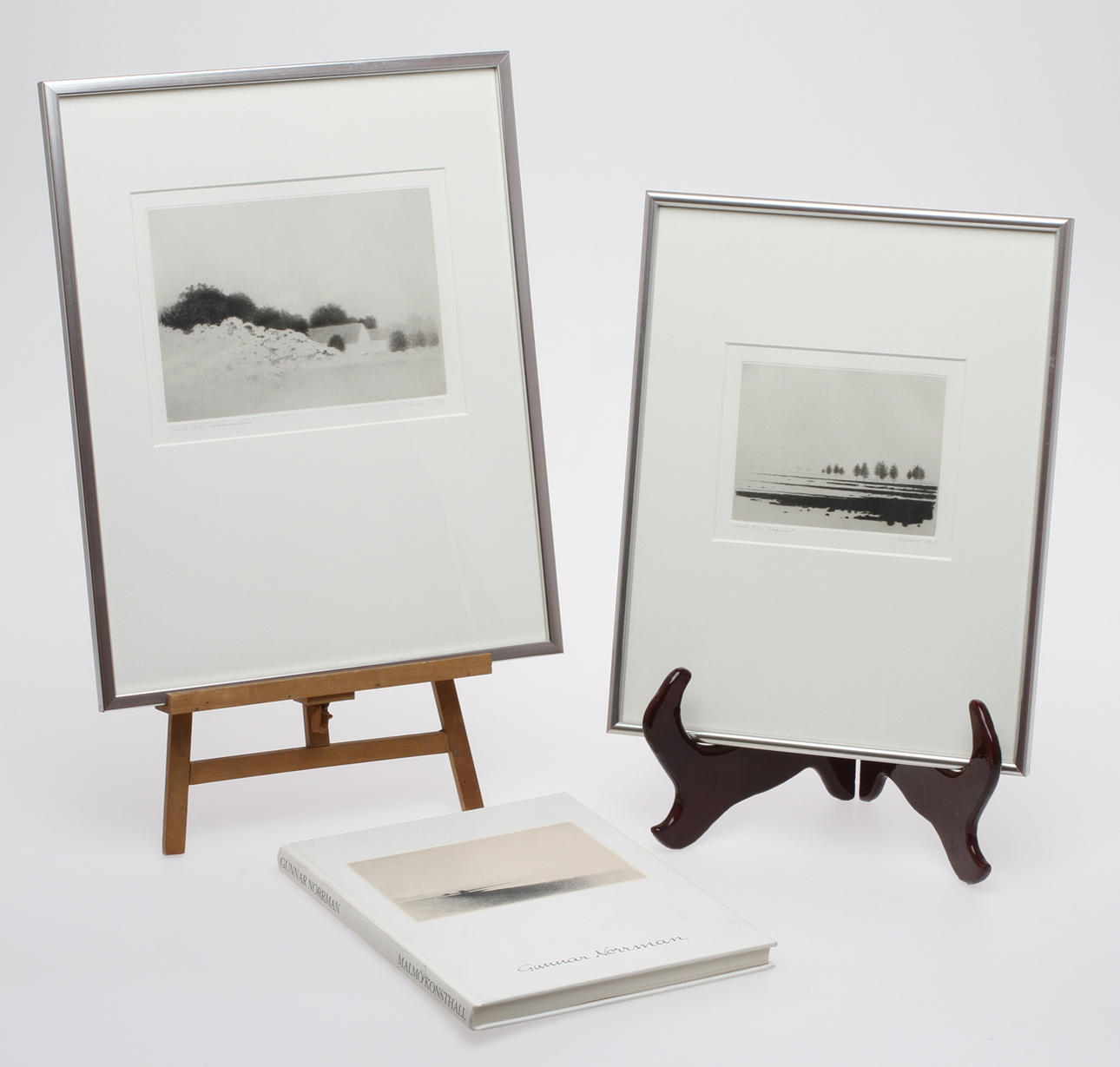 GUNNAR NORRMAN. TORRNÅL 2 st, "Dagsmeja" och "Midsommarkväll, BOK "Gunnar Norrman", Malmö Konsthall 1982.