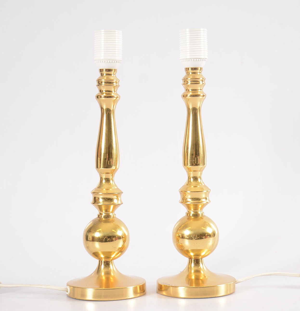 BORDSLAMPA, 1 par, mässing.