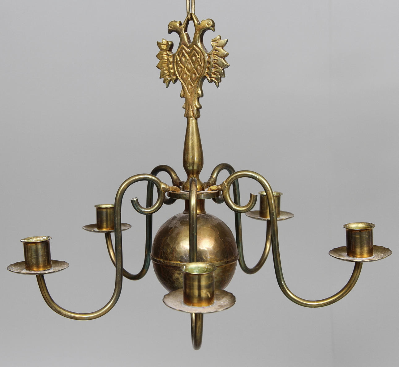 TAKKRONA, mässing, Arvid Johansson, Arvika, sign.