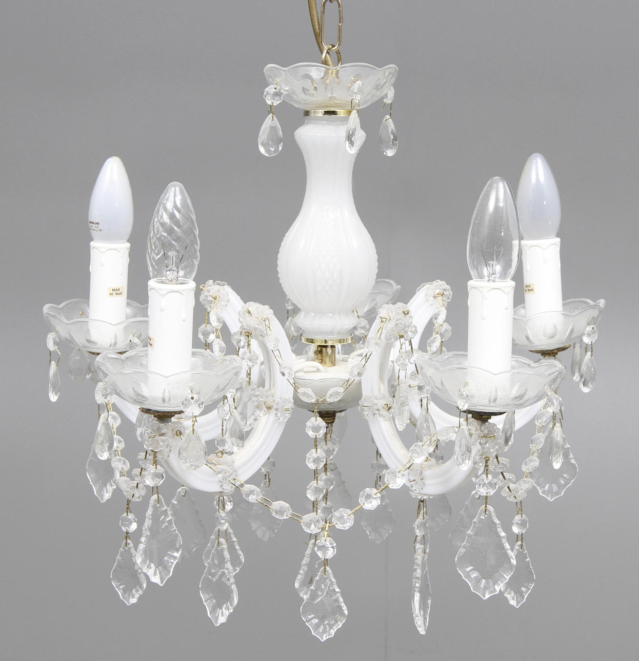 LJUSKRONA med prismor, 1900 -talets senare del.