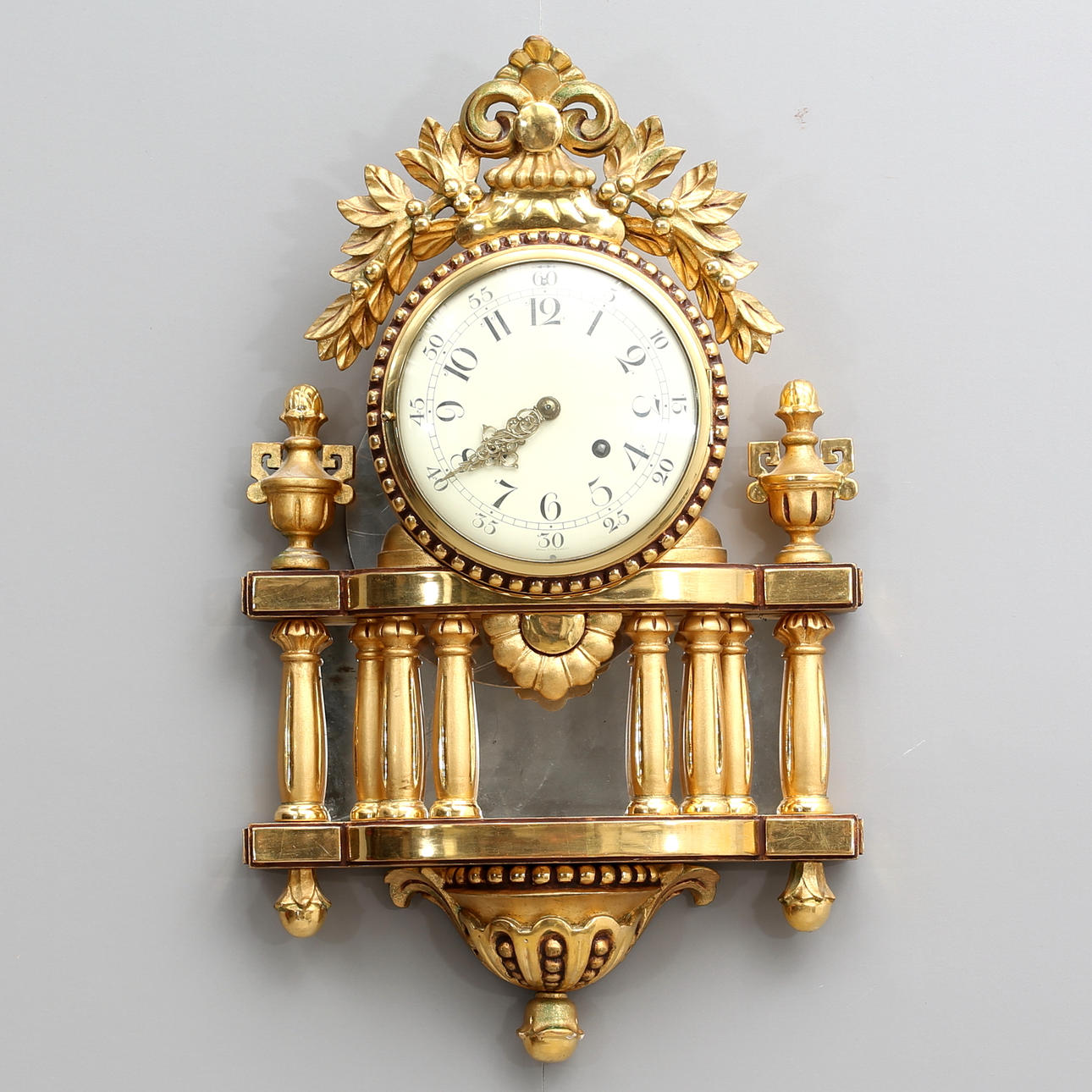 PENDULUM, gilded, 20th century.