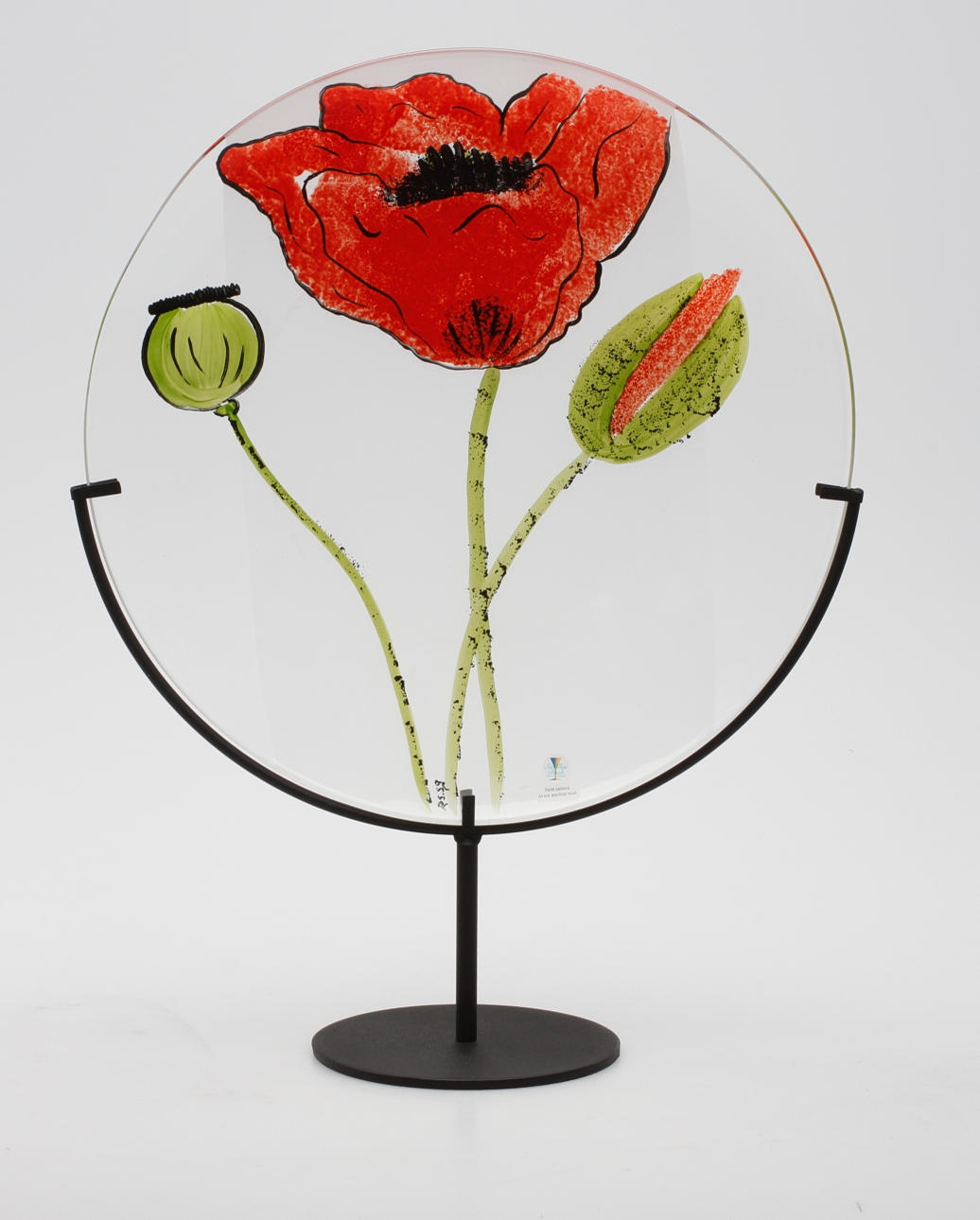 SKULPTUR, glas och metall, Renate Stock Paulsson, Sea glasbruk, Kosta.