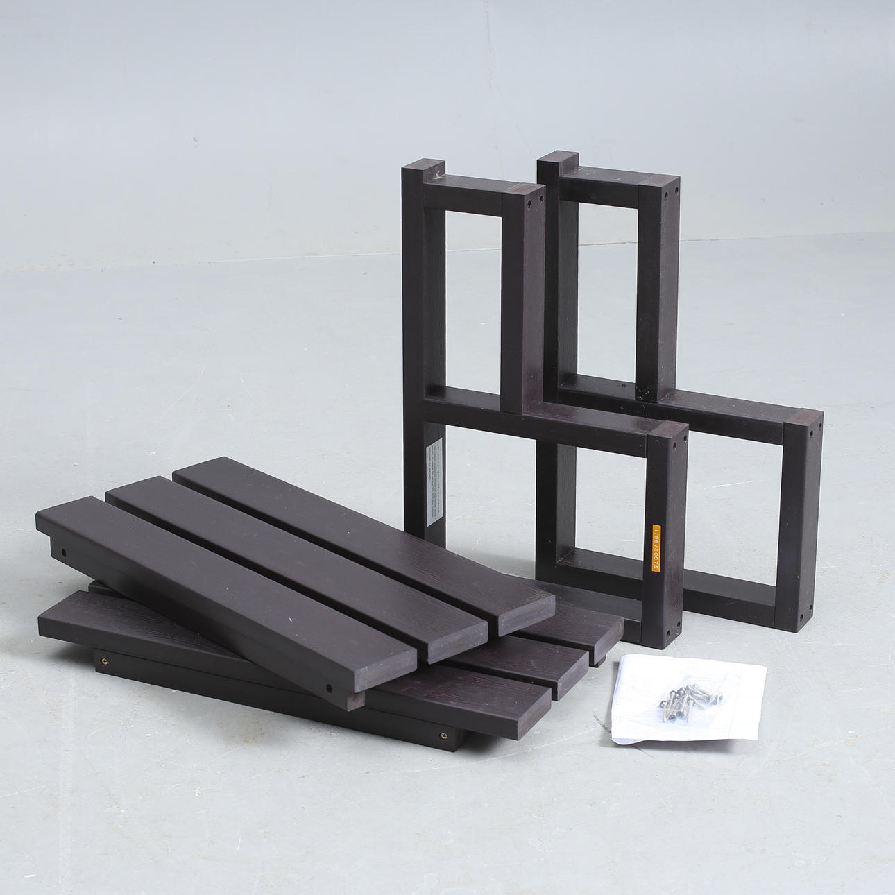 SPA TRAPPE, træplast, brun, to trin.