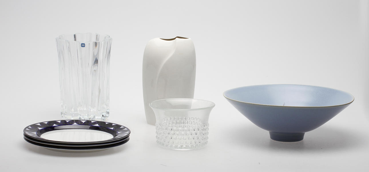 KERAMIK och GLAS, 7 delar, Arabia.