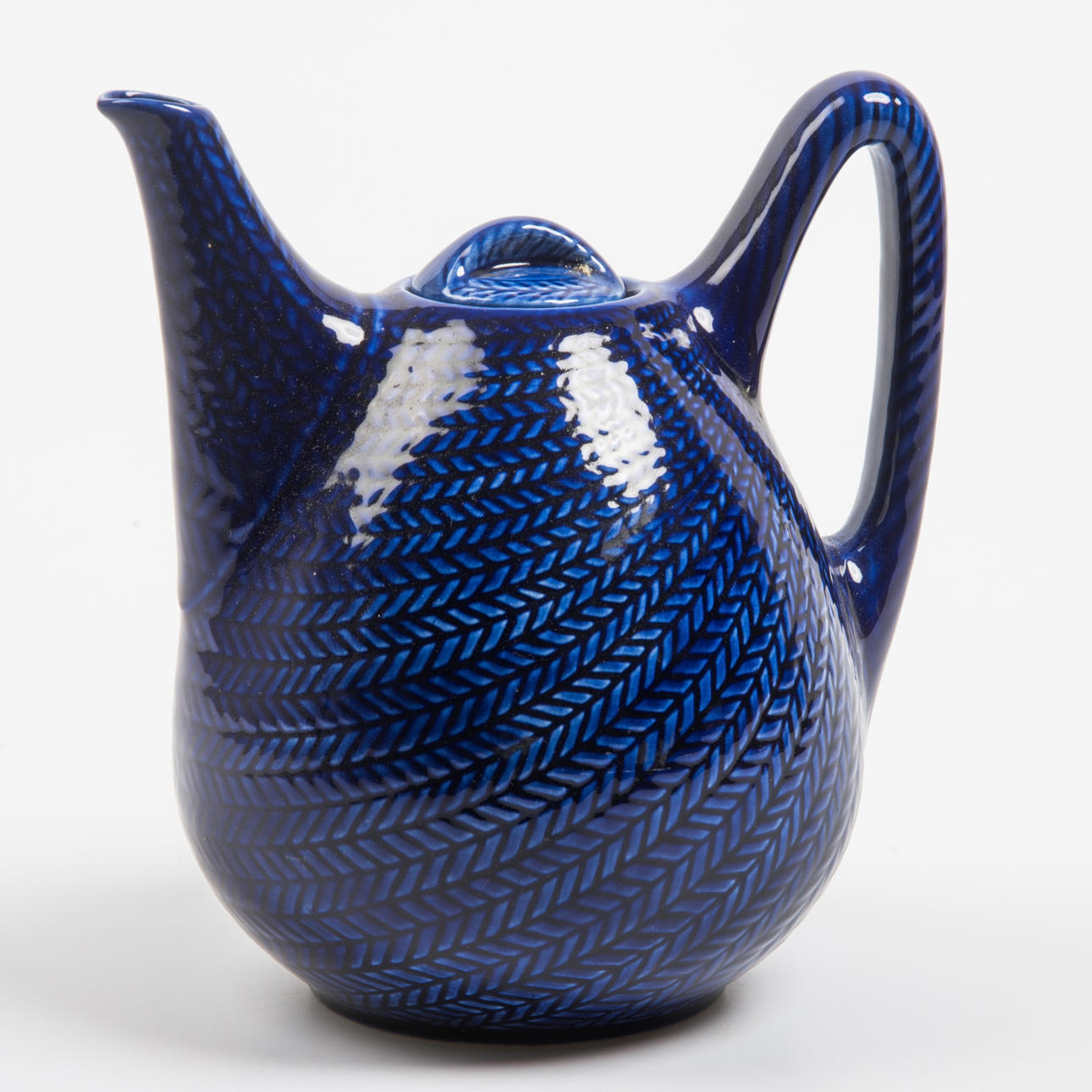 TEKANDE, "Blå ild", Hertha Bengtsson, Rörstrand.